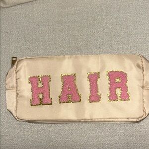 💛Pink and Gold Hair Accessory Pouch
